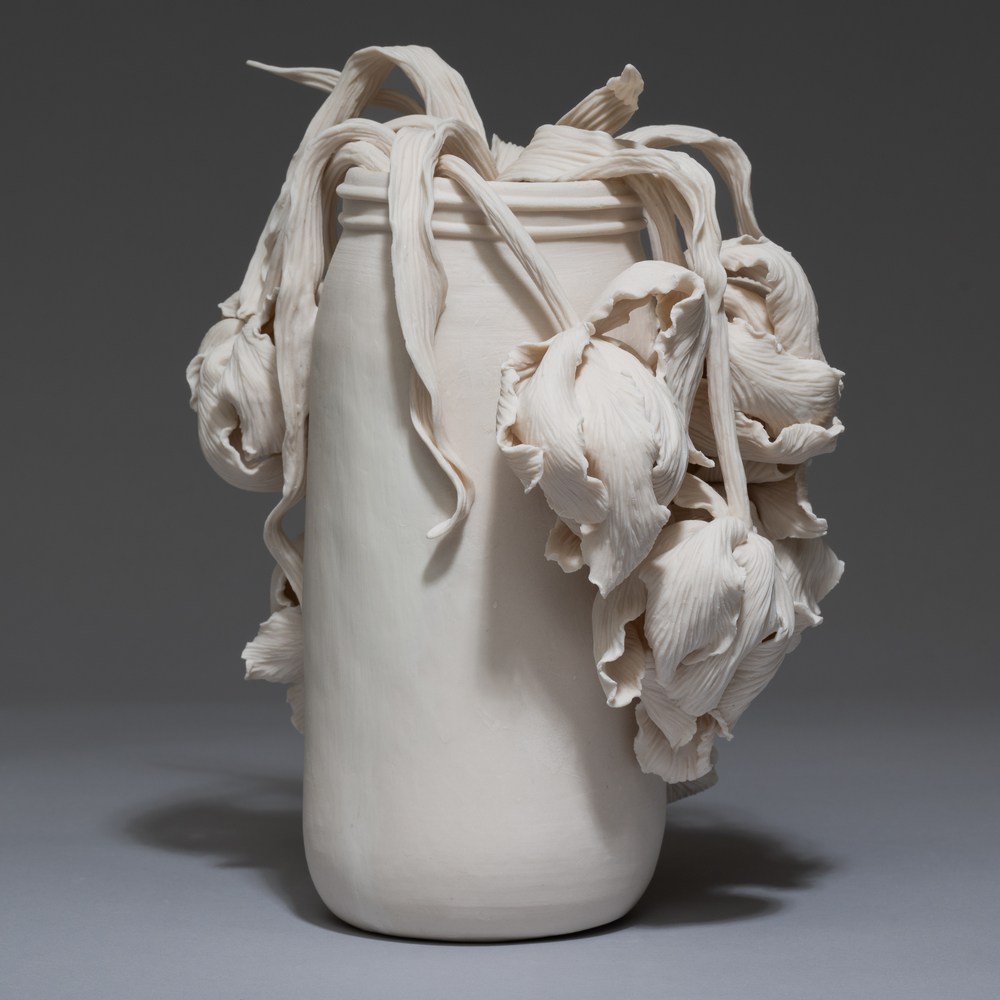 "untitled: tulip jar" back